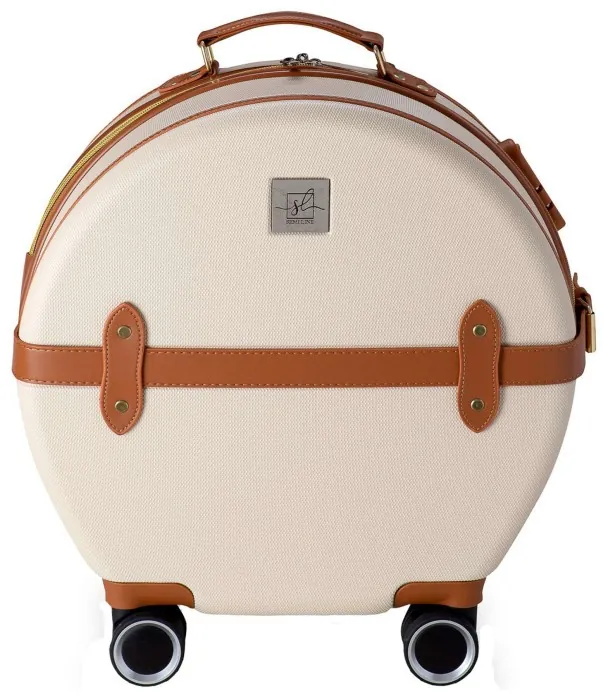 Валіза Semi Line 20" (S) Ecru/Brown (T5670-2)
