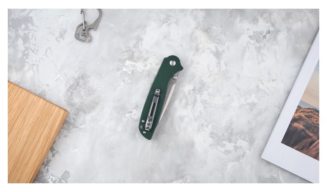 Ніж складаний Ganzo G6803 зелений, укр, укр