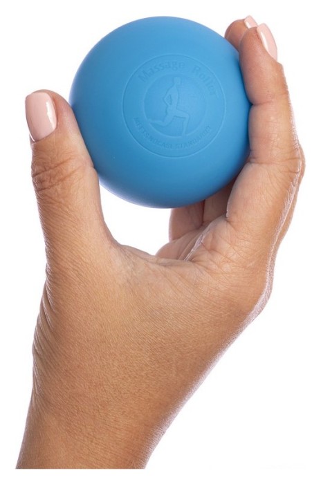 Масажний м'ячик EasyFit каучук 6.5 см синій