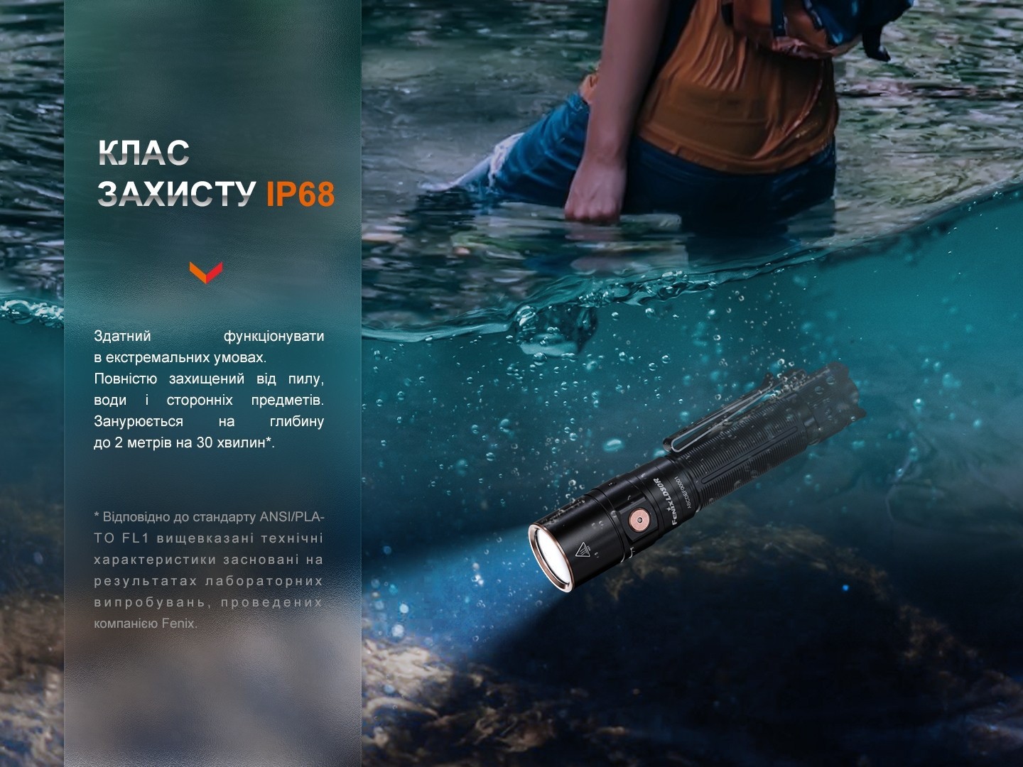 Ліхтар ручний Fenix LD30R, укр, укр