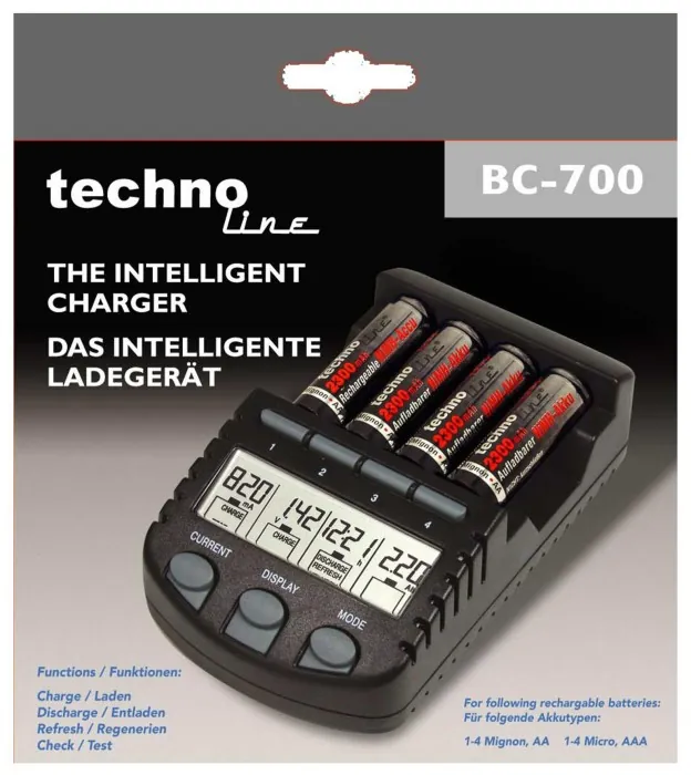 Зарядний пристрій Technoline BC700 (BC700)