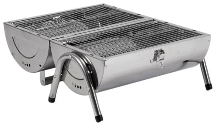 Гриль угольный Bo-Camp Barrel Silver (8108381) Discounted