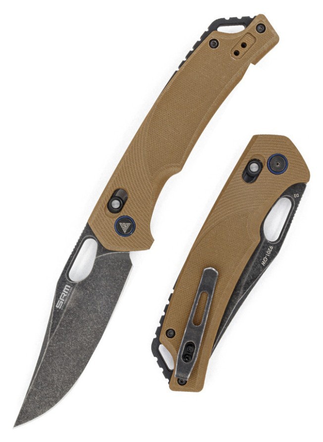 Нож складной SRM Retriever 9201-GW, коричневый