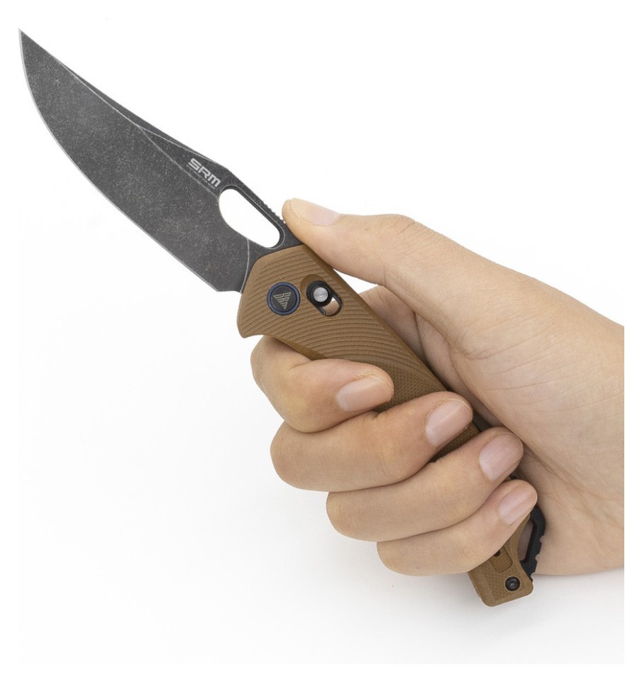 Нож складной SRM Retriever 9201-GW, коричневый