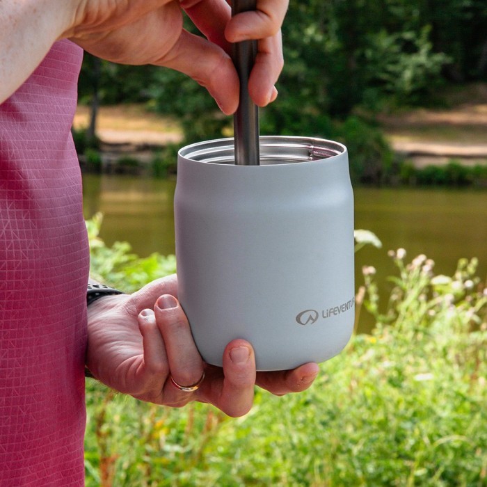 Lifeventure термос Food Flask 0.6 L light grey