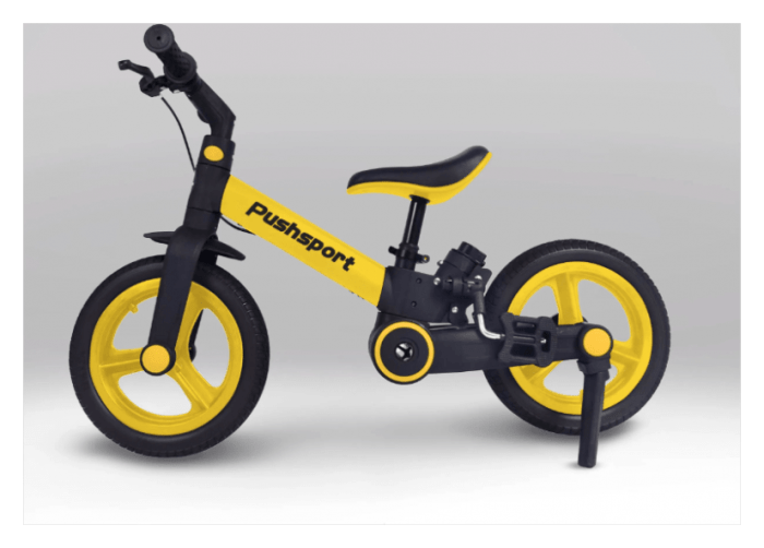 Велосипед PUSH SPORT M10 yellow (Жовтий), укр, укр