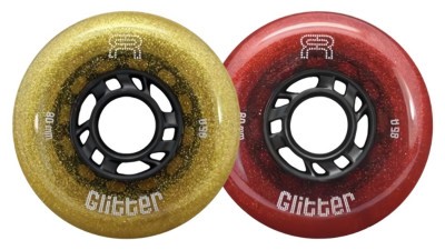 Колеса для роликів FR Skates Roue Glitter Red/Gold 80мм 85А
