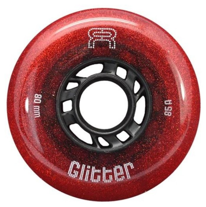 Колеса для роликів FR Skates Roue Glitter Red/Gold 80мм 85А