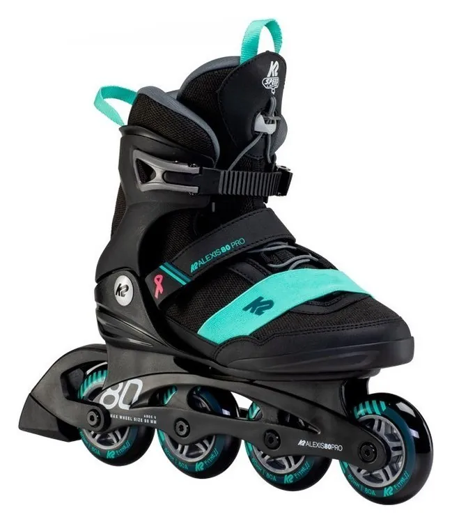 Роликові коньки для дорослих K2 ALEXIS 80 PRO W 36 (6.0US) 230мм Black/blue (30F0144.1.1) (265мм)