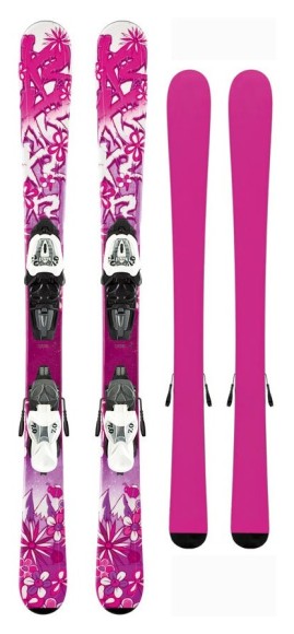 Ліжі гірські комплект для підлітків K2 Luv Bug+MOD 7.0 Fastrak2 L245-330 136см Pink/purple/white (1020406.110.1+1021018.110), укр