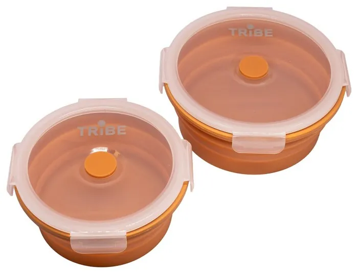 Контейнер Tribe Bowl Container 800 мл силиконовый T-FF-0046, ocher