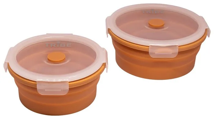 Контейнер Tribe Bowl Container 800 мл силиконовый T-FF-0046, ocher
