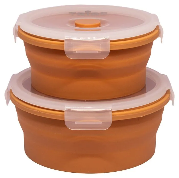 Контейнер Tribe Bowl Container 800 мл силиконовый T-FF-0046, ocher