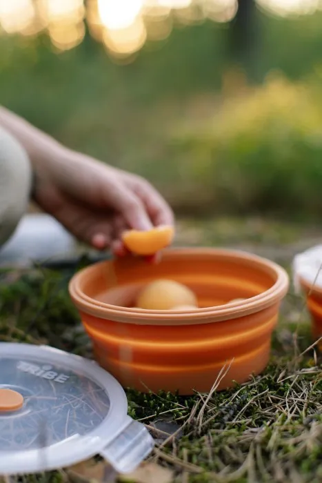 Контейнер Tribe Bowl Container 800 мл силиконовый T-FF-0046, ocher