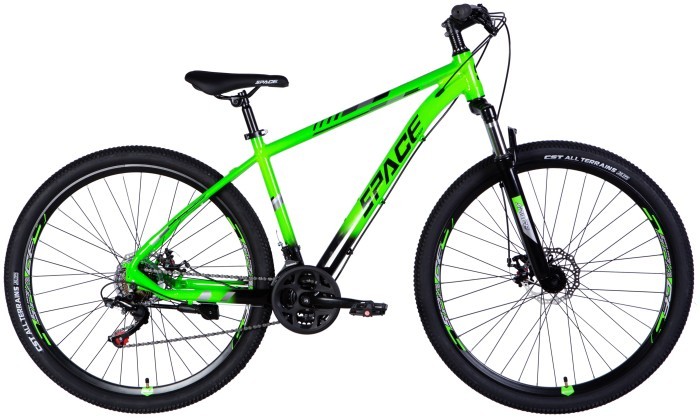 Велосипед AL 29" SPACE MERCURY DD FR рама-18" зелено-чорний 2025, укр, укр