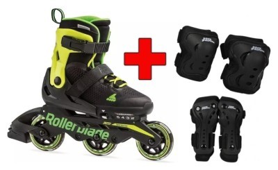 Комплект роликовые коньки Rollerblade Microblade 3wd + защита + защита