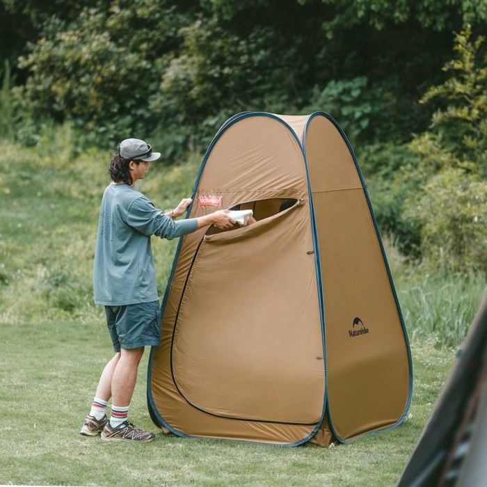 Душовий намет розкладний Naturehike NH17Z002-P, коричневий, укр, укр