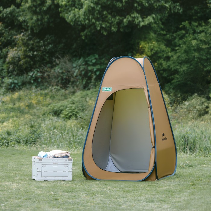 Душевая палатка раскладная Naturehike NH17Z002-P, коричневая