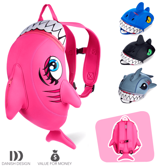 Рюкзак Crazy Safety Pink Shark, укр