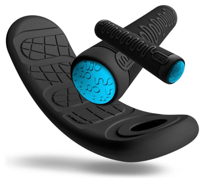 Трюковой самокат-тренажер Indo Kickstart Trampoline Scooter 670 mm - Black