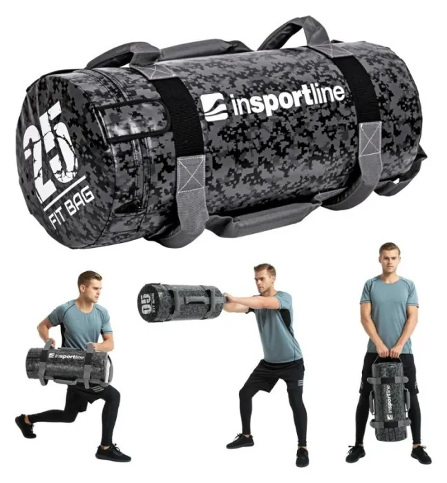 Сумка для тренувань з ручками inSPORTline Fitbag Camu 25 кг