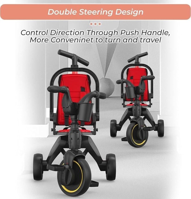 Біговел Maraton Tri-cycle 7in1 PA66 red (Червоний), укр, укр