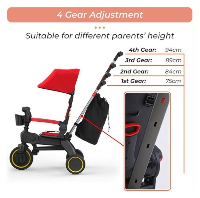 Біговел Maraton Tri-cycle 7in1 PA66 red (Червоний), укр, укр