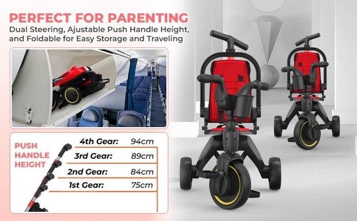 Біговел Maraton Tri-cycle 7in1 PA66 red (Червоний), укр, укр