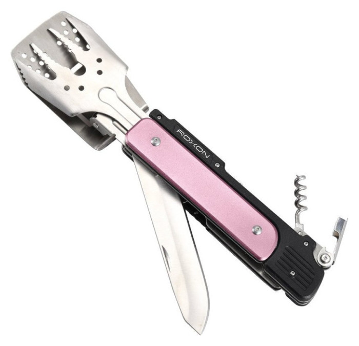 Мультитул для барбекю Roxon S601, рожевий, укр, укр