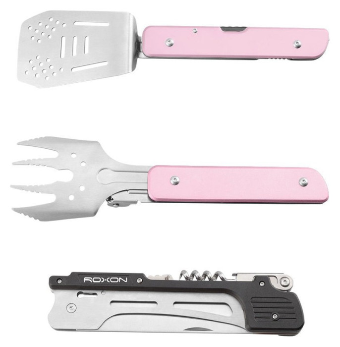 Мультитул для барбекю Roxon S601, рожевий