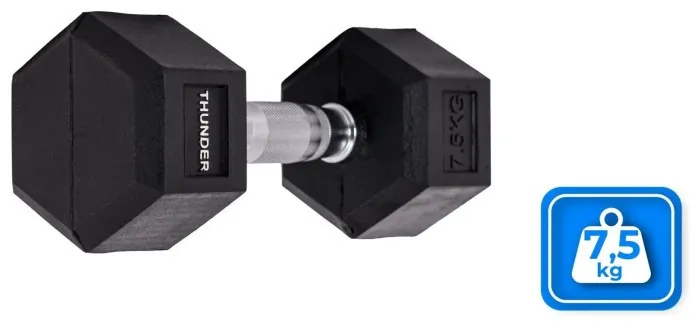 Гантель шестигранна THUNDER 7,5 кг