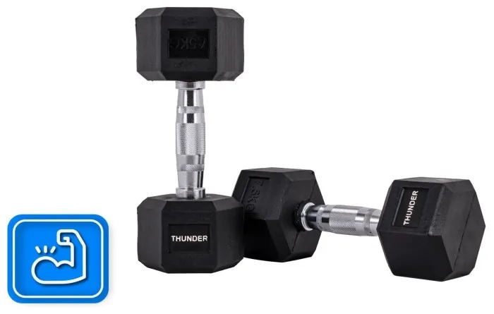 Гантель шестигранна THUNDER 7,5 кг
