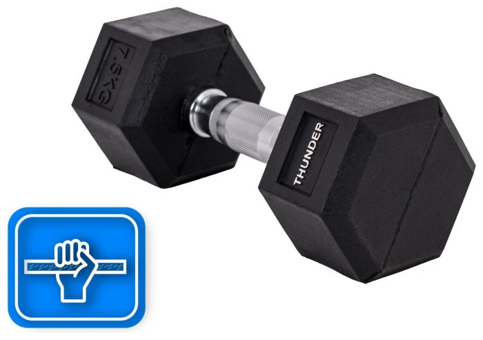 Гантель шестигранна THUNDER 7,5 кг