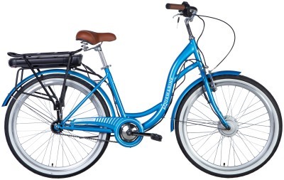 Велосипед с электроприводом 26" ST Dorozhnik eAQUAMARINE BH рама-17" 36B 12.5А*ч 350Вт синий YS 2033 2025