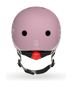 Шолом захисний дитячий Scoot and Ride, пастельно-бузковий з ліхтариком 45-51см