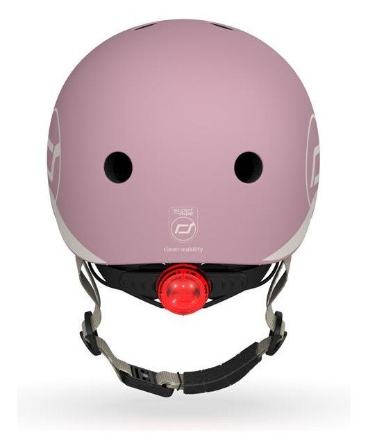 Шолом захисний дитячий Scoot and Ride, пастельно-бузковий з ліхтариком 45-51см, укр, укр