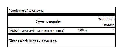 GABA 500 mg – 100 caps