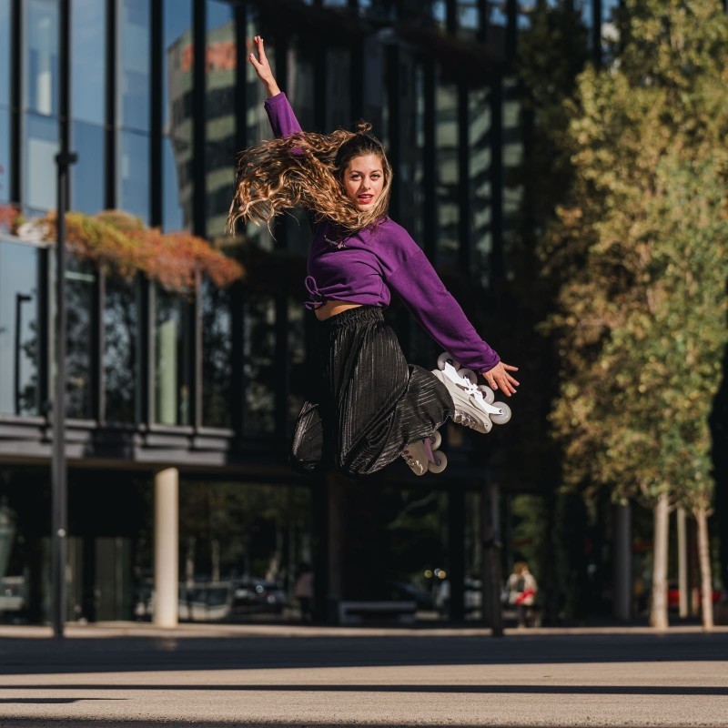 Фріскейтові роликові ковзани Flying Eagle X7D Reaver білі, укр, укр