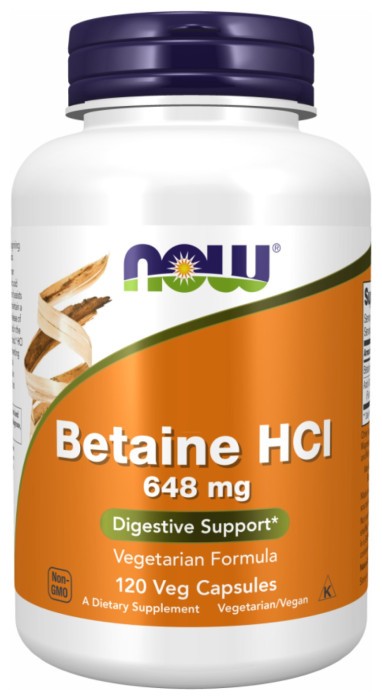 Betaine HCI 648mg - 120vcaps