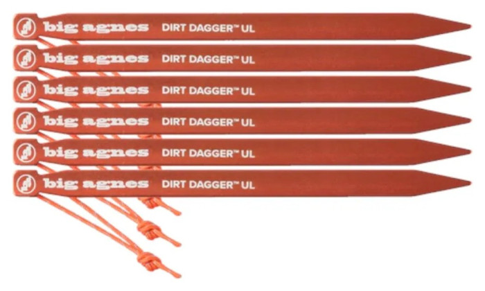 Набір кілків Big Agnes Dirt Dagger UL 6.75” Tent Stakes (6 шт.), укр, укр