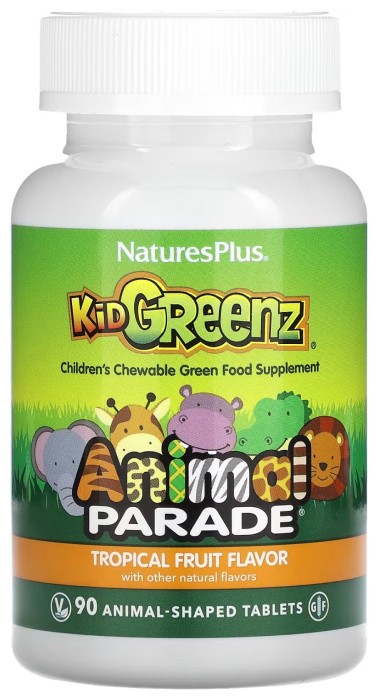 Kids Green Food Supplement – 90 tabs Tropical Fruit
