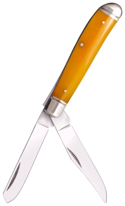 Нож складной Cold Steel Mini Trapper, Yellow Bone