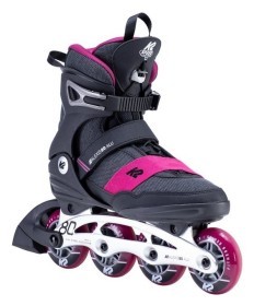 Роликові коньки для дорослих K2 ALEXIS 80 ALU W 40 (9.0US) 260мм Black/dark grey/pink (30E0270.1.1)