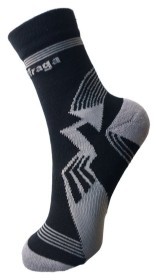 Носки для туризма Saxifraga FOOTER 39-42 Black/grey (SOSK21U1U)