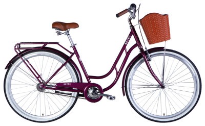 Велосипед уцінений ST 28" Dorozhnik RETRO Velosteel рама-19" малиновий 2026