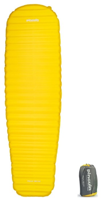 Самонадувающийся коврик Pinguin Peak NX, 188x54x3.8см, Yellow
