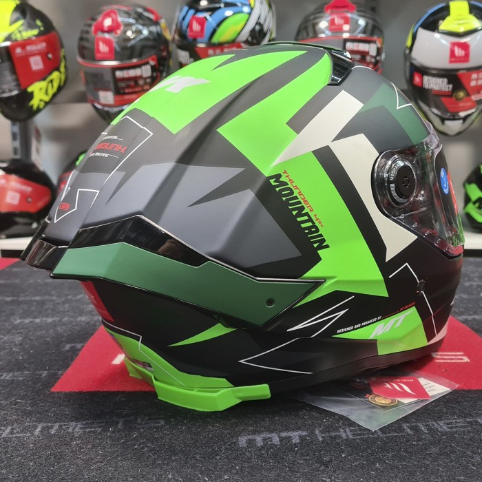 Мотошолом MT THUNDER 4 SV Mountain B6 Matt Green XS