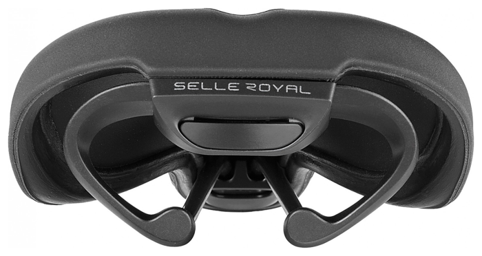 Седло Selle Royal SCIENTIA M1 Moderate, 3D skingel, обивка Black Gummy/Black mokka, 289х141мм, 425г, рейлы сталь + Curva suspension, unisex, черное