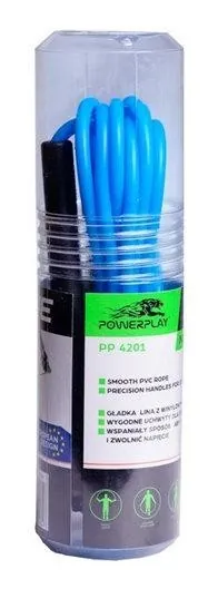 Скакалка PowerPlay 4201 Basic Jump Rope Синя (2,8m.)