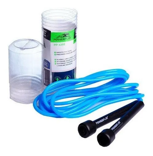 Скакалка PowerPlay 4201 Basic Jump Rope Синя (2,8m.)